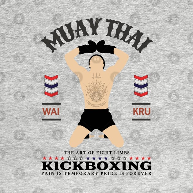 Vintage Muay Thai Wai Kru by KewaleeTee